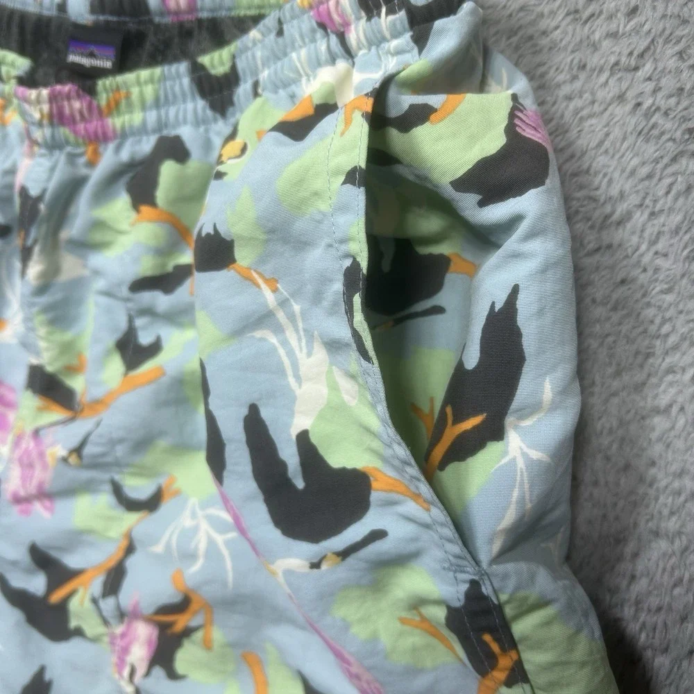 Patagonia Baggies‎ Shorts Mens S Birds Of Paradise Lined Swim Trunks Nylon 4